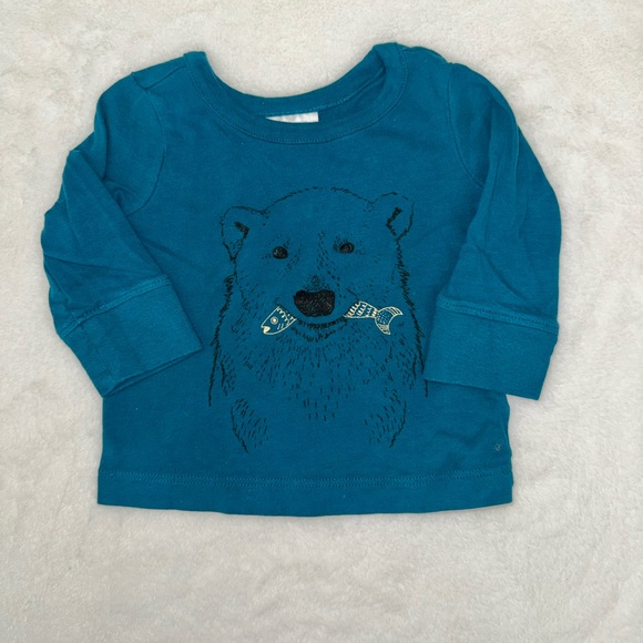 Hanna Andersson Bear Long Sleeve Tee - Picture 1 of 4